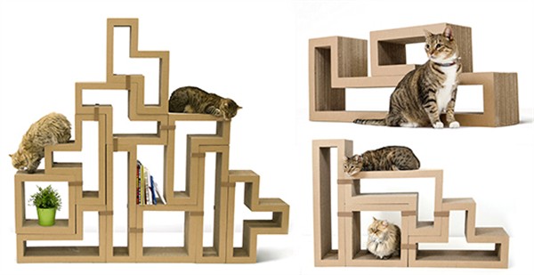 Introducing katris modular cardboard cat furniture 1