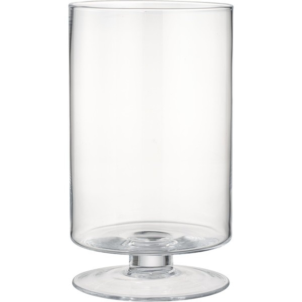Large clear hurricane in candleholders crate and barrel london large