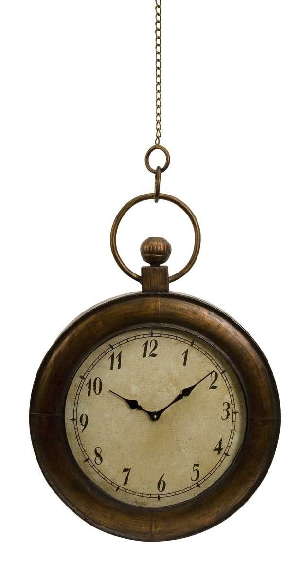 Large oversized pocket watch wall clock on chain ebay 1