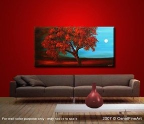 Red Trees Painting - Foter