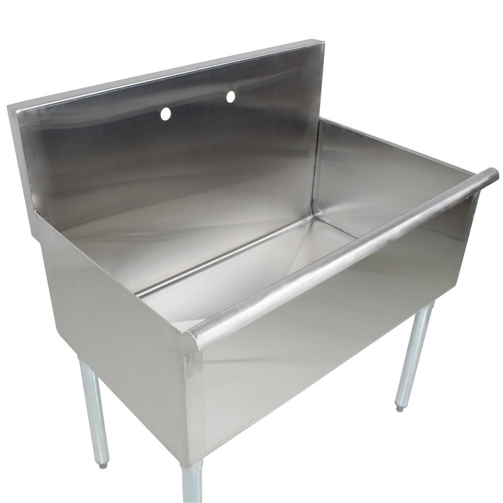 Regency one bowl 36 x 24 stainless steel commercial compartment