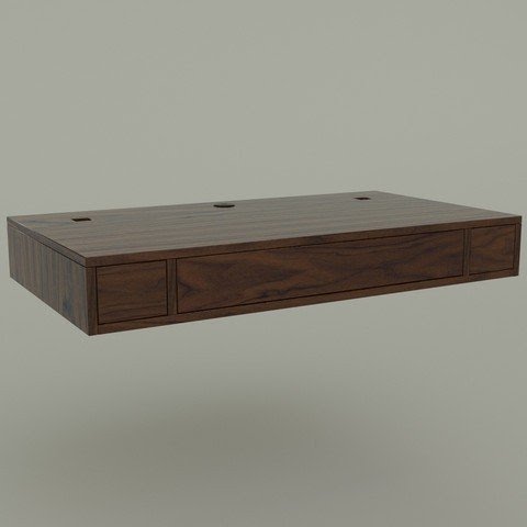 Shop floating desk cabinet 44wx24dx6h