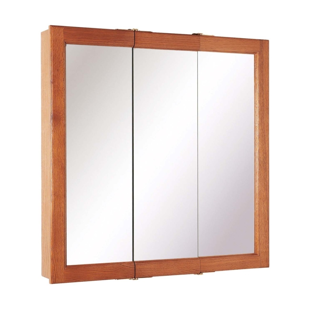 Using cherry wood framed hanging bathroom mirror medicine cabinets