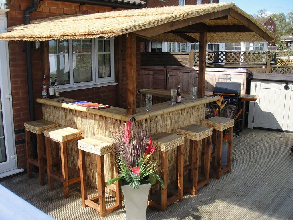 About outdoor bar home bar thatched roofed tiki bar gazebo