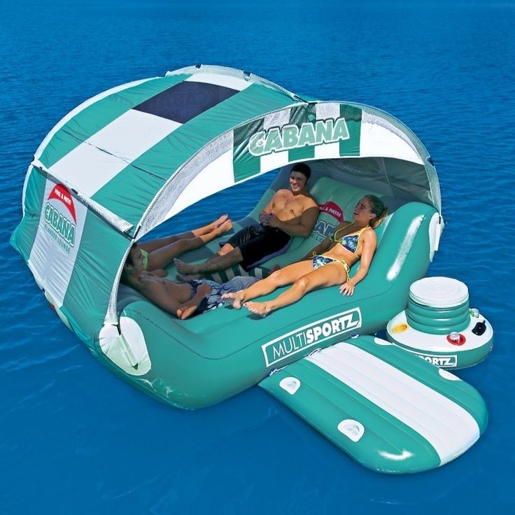 Cabana islander inflatable island raft
