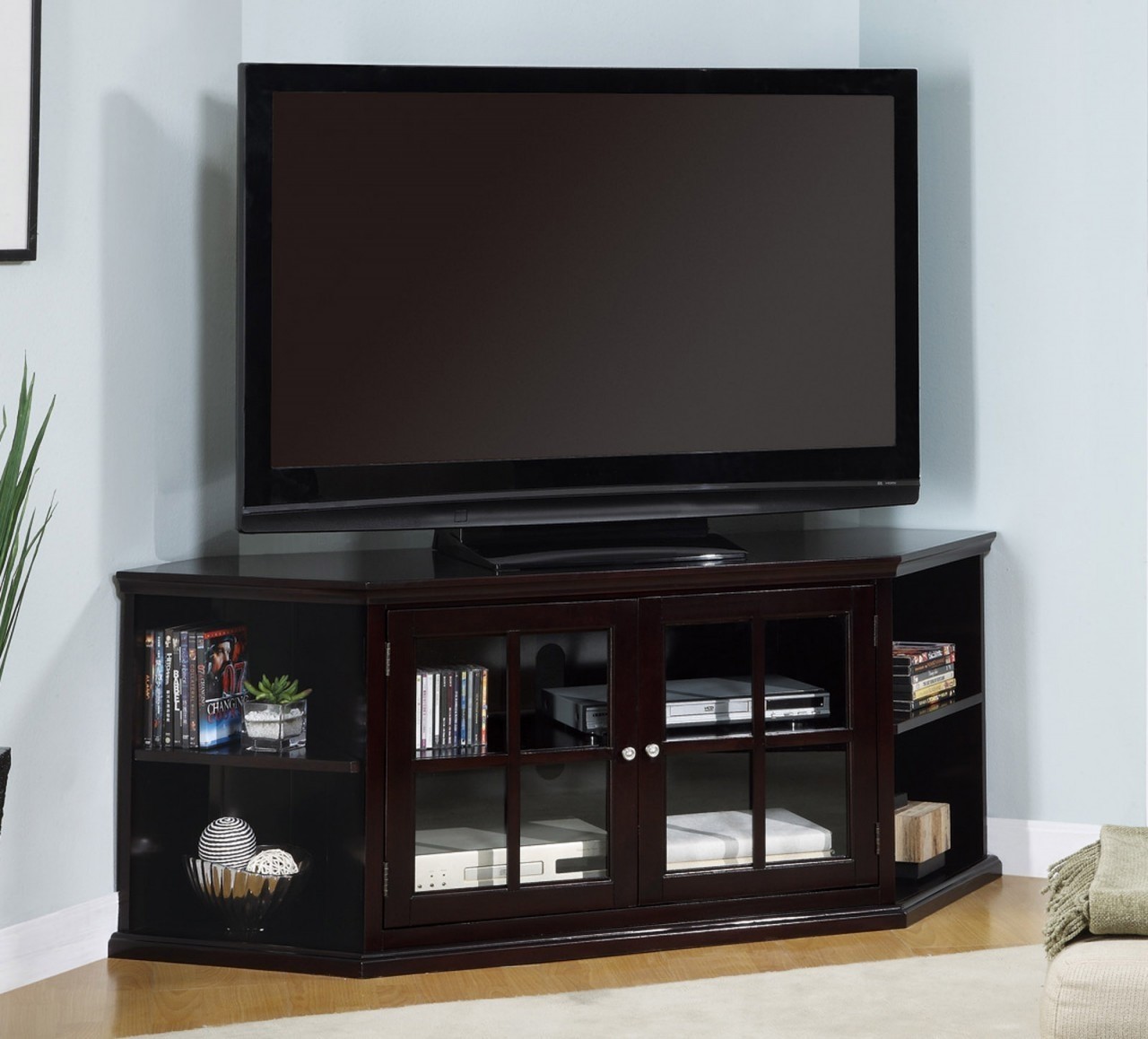 Modern Corner TV Stand Foter   Find Convenient Flat Screen Tv Stands 1 