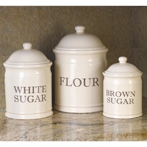 containers for flour and sugar