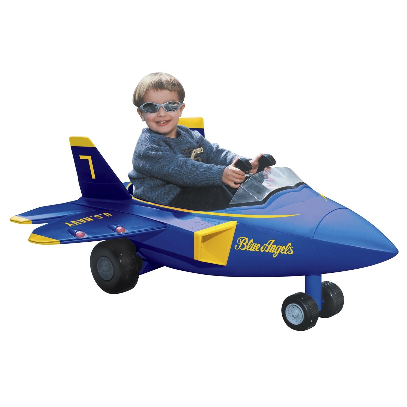 kids ride on aeroplane