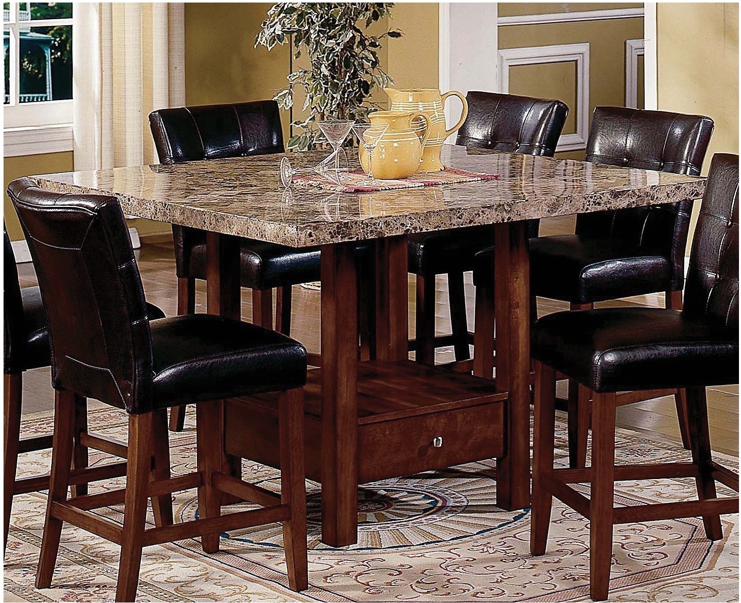 Kitchen High Table Sets / Amazon Com Table High Kitchen - Whether your family gathers around the dinner table every night or twice a year at thanksgiving and christmas, you know your home wouldn't be complete without a dining room table.