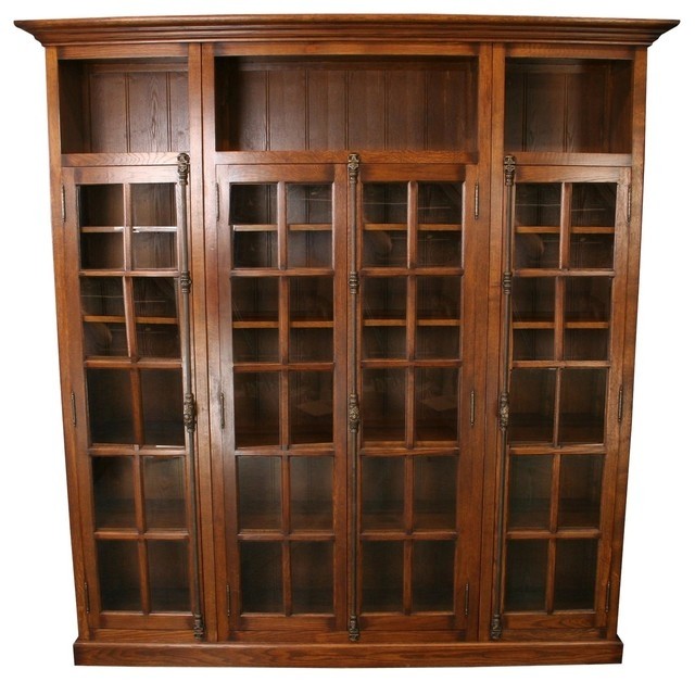 Oak Bookcases With Glass Doors Ideas On Foter