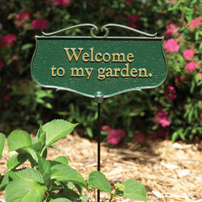 Welcome to my garden garden poem sign item 9859