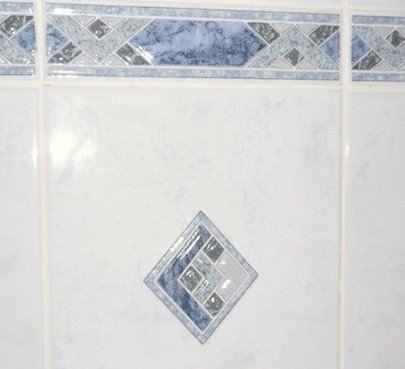 Bathroom mosaic border tiles