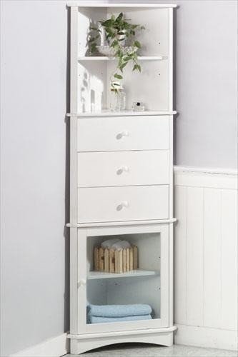 Corner linen cabinets creating space where you need it most
