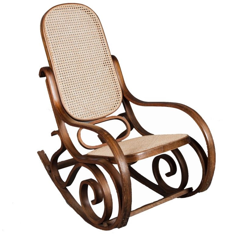 Deluxe thonet bentwood rocking chair