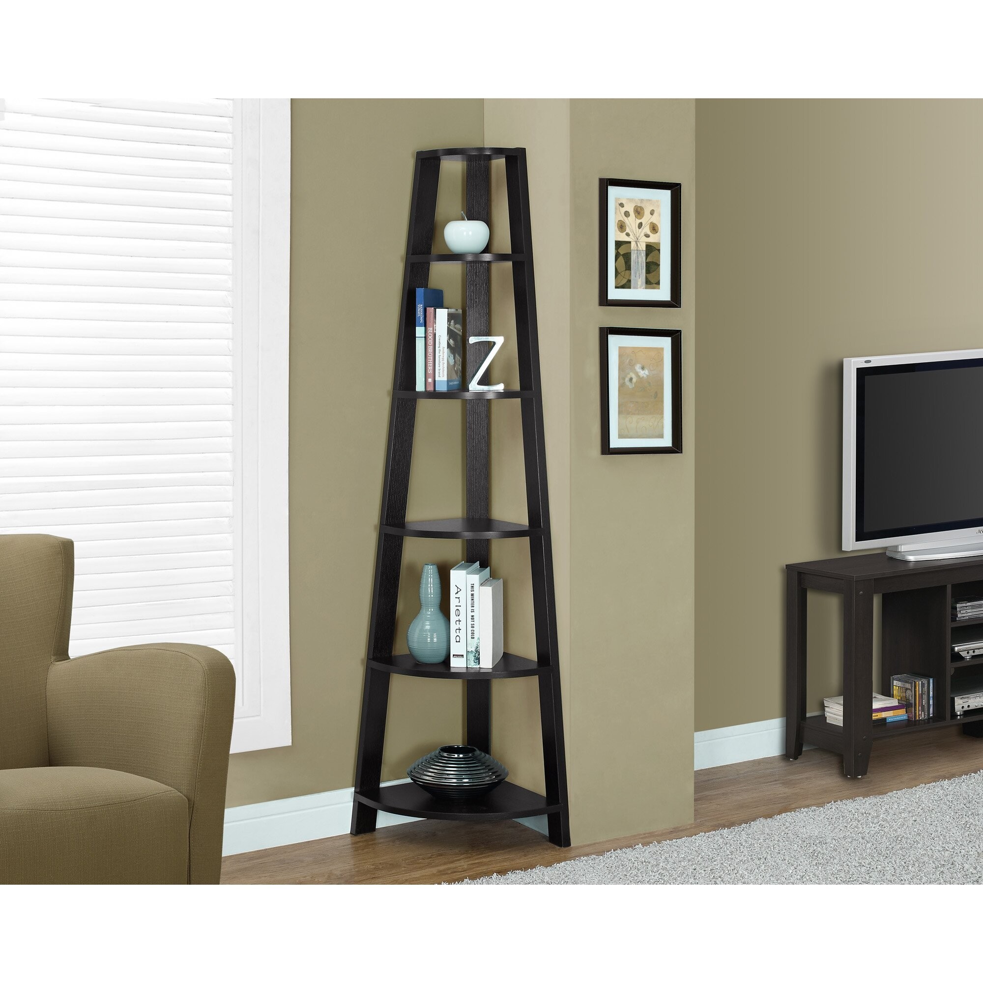 Free Standing Corner Shelf - Foter