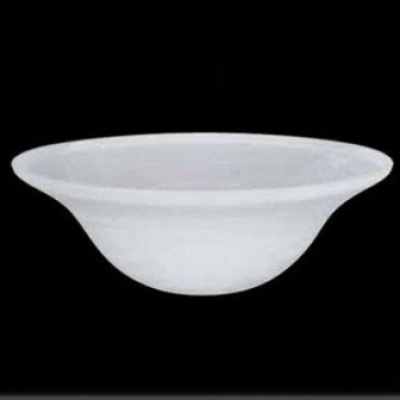 Home 15 3 4 faux alabaster torchiere dish pan glass