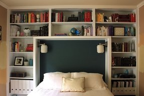 King Size Bookshelf Headboard Ideas On Foter