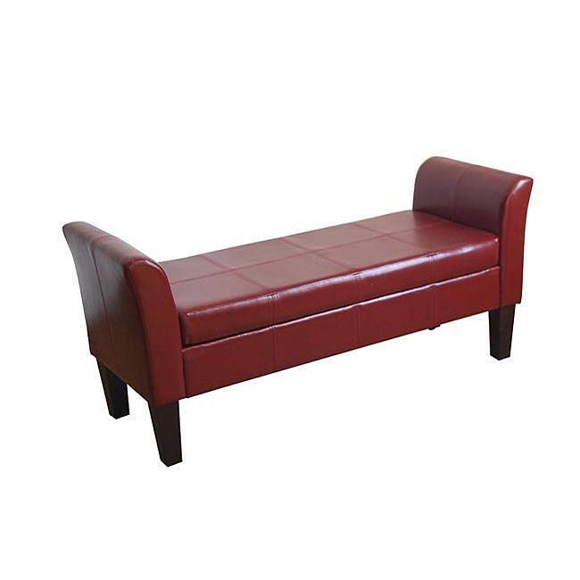 Leather seat storage bench wayfair