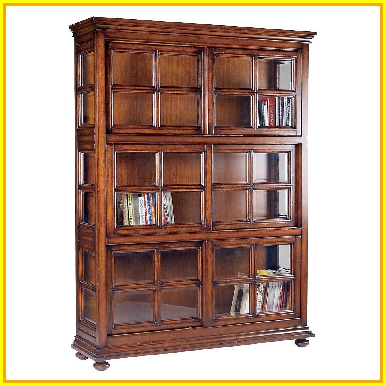 Wooden Bookcases With Glass Doors Ideas On Foter