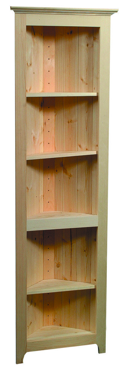 Wood corner wall shelves