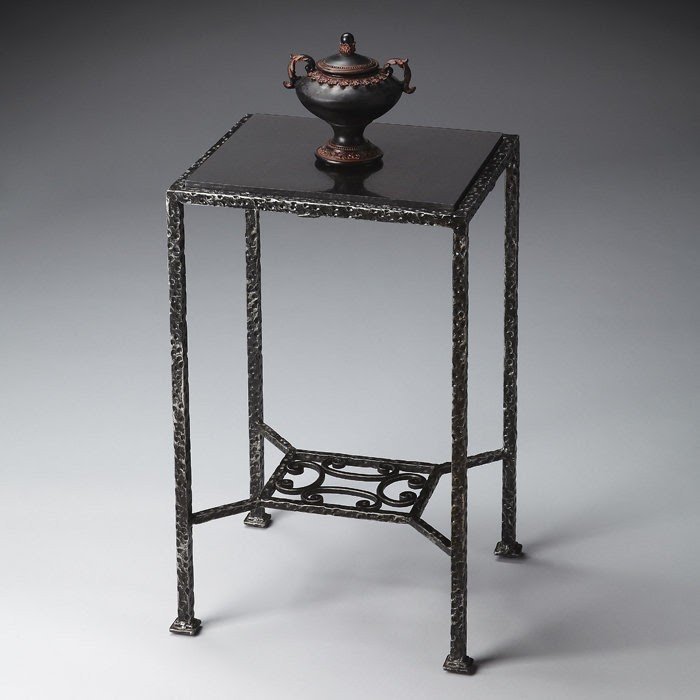 Wrought iron bedside table