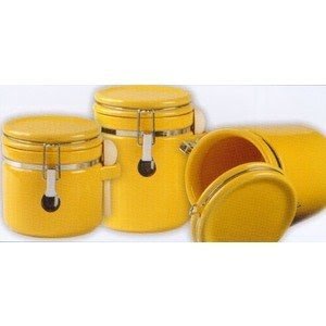 tea coffee sugar canisters mustard