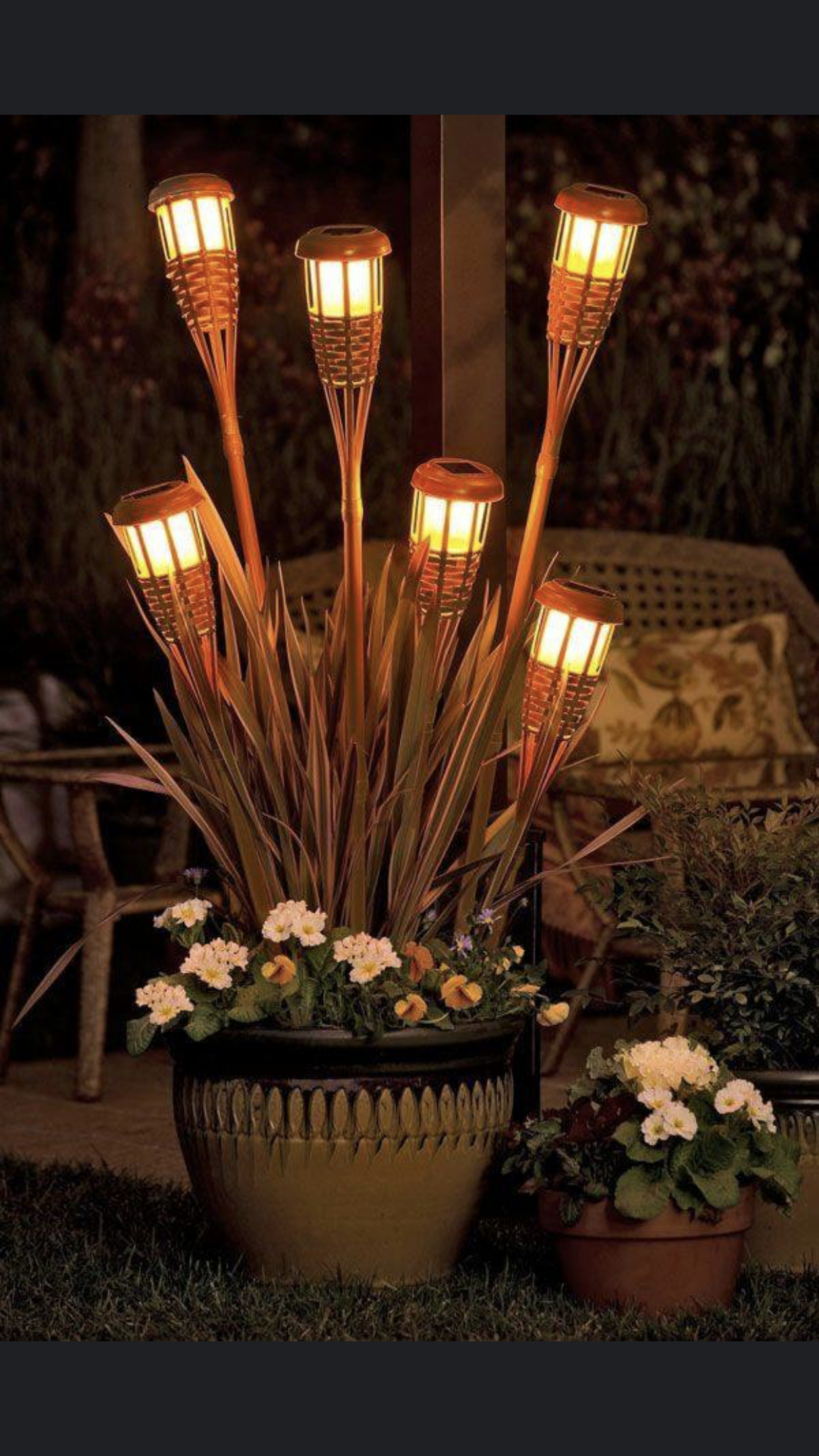 battery powered tiki torches