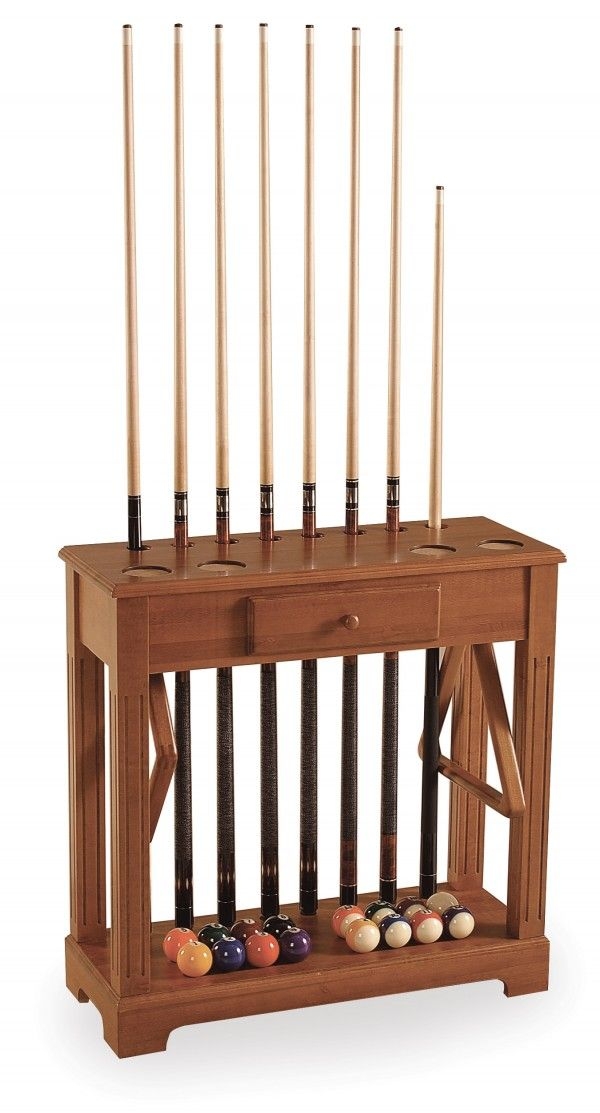 Classic cue stand with drawer 1