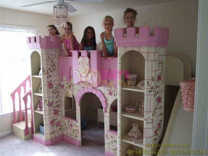 little girl castle bed