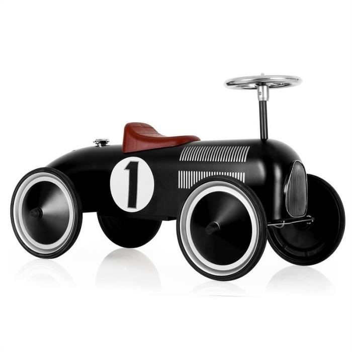 Marquant vintage kids ride on toy race pedal car black