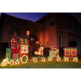 Outdoor Christmas Train Decoration - Foter