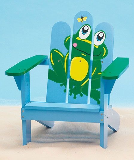 Plastic kids adirondack chair