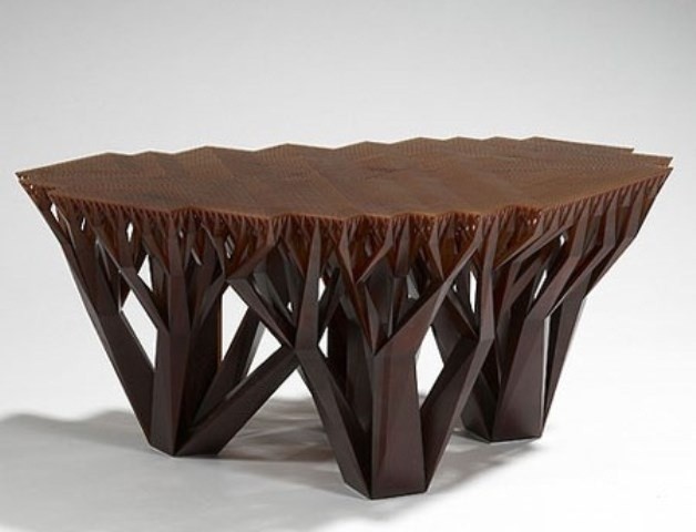 The unique and stylish fractal mgx coffee table creates a