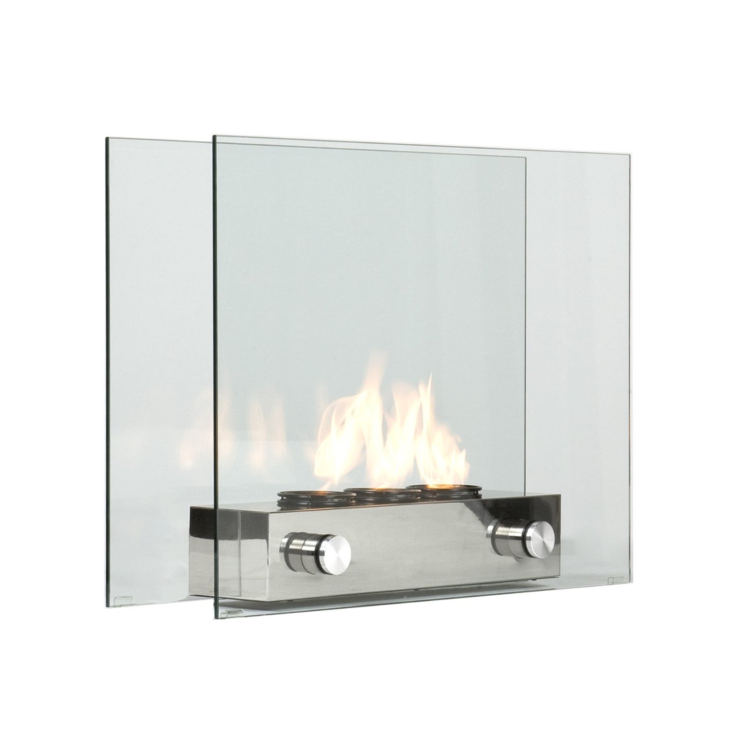This portable gel fireplace can warm up any room