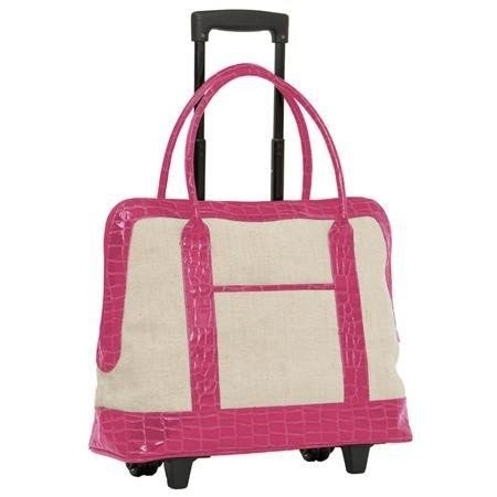 Tote bag with hot sale wheels and handle