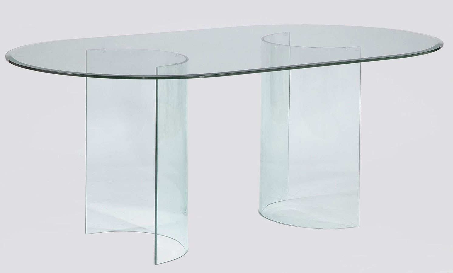 Large oval glass on sale dining table