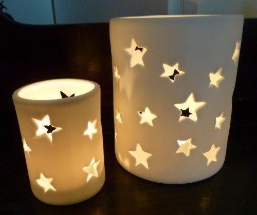 Ceramic star candle holder bloomingville at lovely things