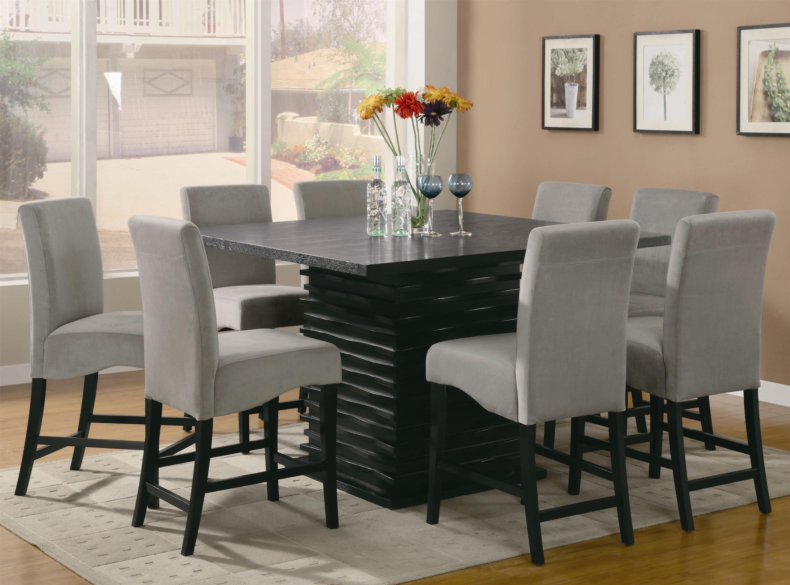 Dining room set 13 concept of black and white dining