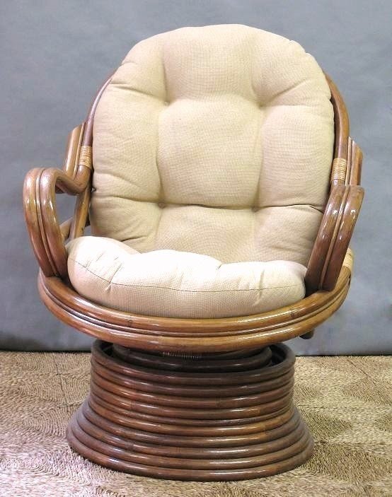 Papasan swivel rocker chair cushion