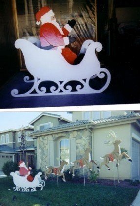 Outdoor Santa Sleigh - Foter