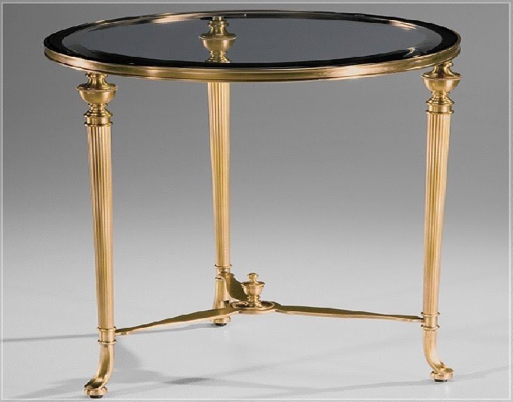 brass end tables living room