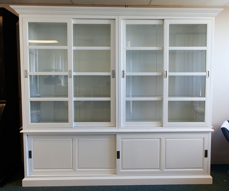Buffet cabinet with glass doors 2
