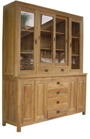 Buffet cabinet with glass doors