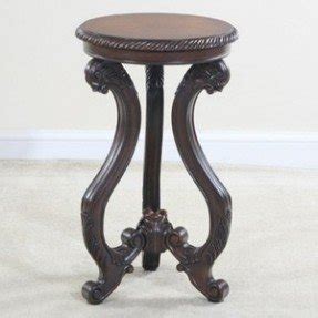 Classica round end table wood indoor plant stands gardening