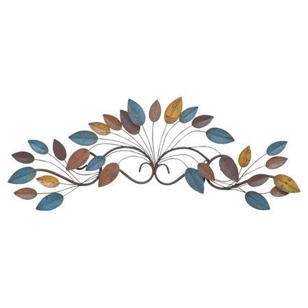 Decor with this simple but elegant metal leaf wall decor