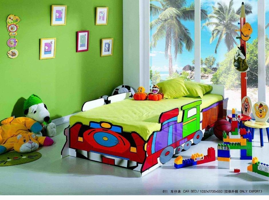 Kids Train Car Bed