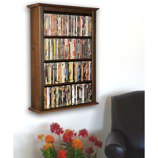 Details about wall mount cd dvd storage rack 342 cd