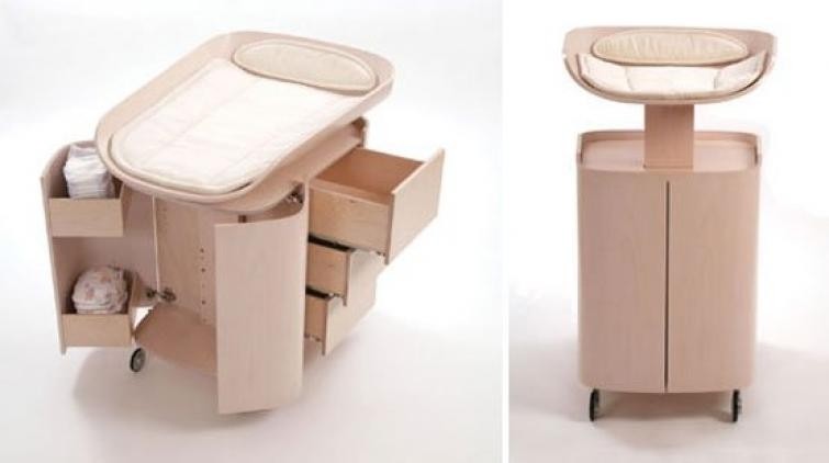 wall mounted folding changing table