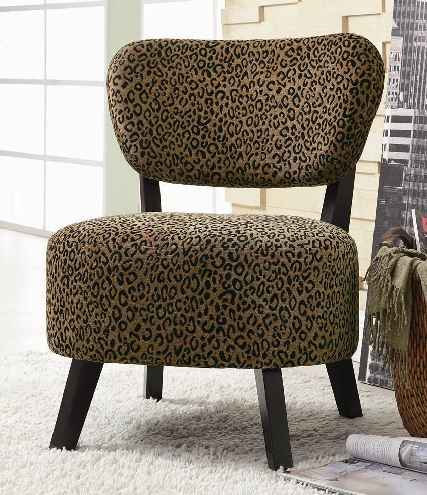 Leopard print accent chair 4