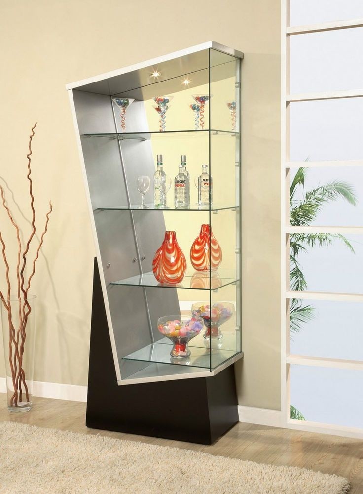 Mirrored Corner Curio Cabinet 